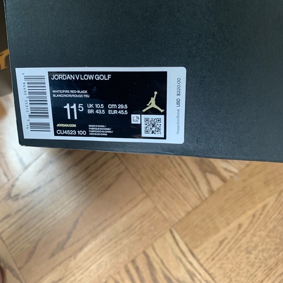 RARW AIR JORDAN 5 LOW GOLF 'FIRE RED' - Picture 3 of 6